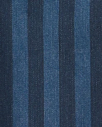 Baby Striped Denim Shortall - Dark Wash