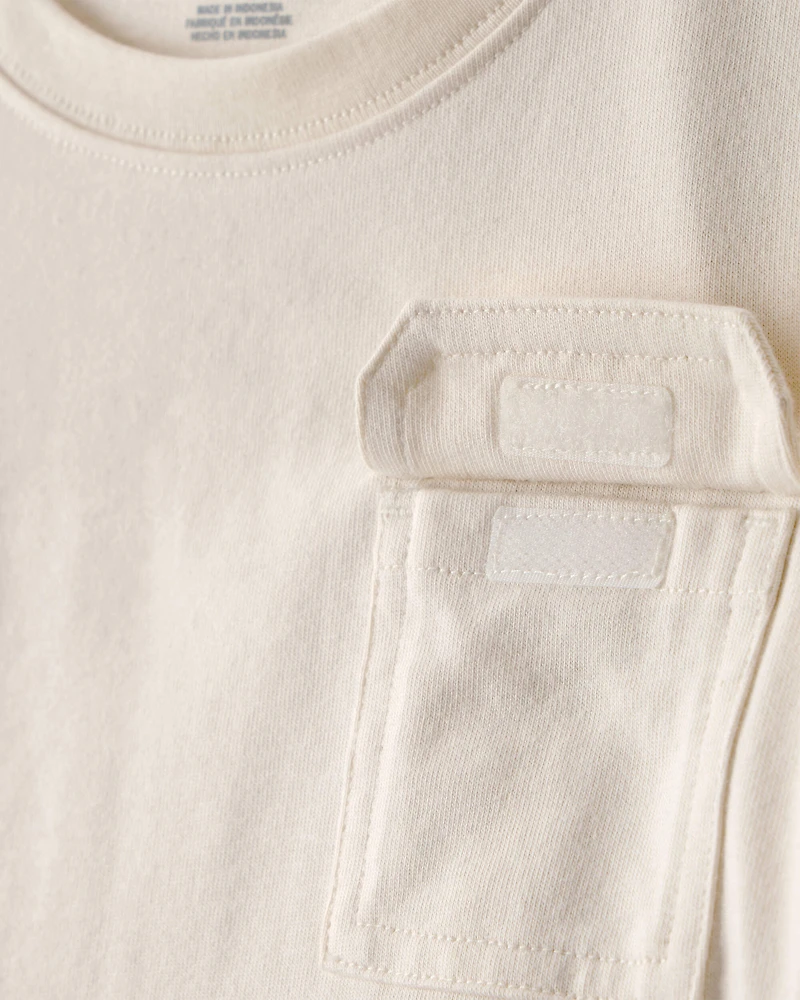 Toddler Boy 2-Piece Top & Splatter Paint Pants Set - Brown