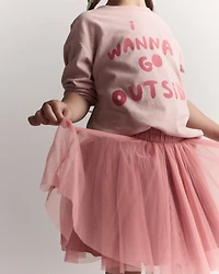 Toddler Girl Avenue Twirl™ Mini Skirt with Tulle - Pink