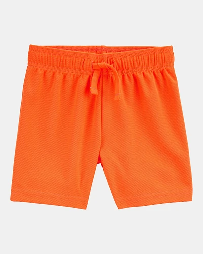 Toddler Boy Active Mesh Shorts - Orange