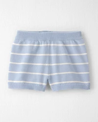 Baby Boy 2-Piece Organic Cotton Top & Short Set in Stripes
