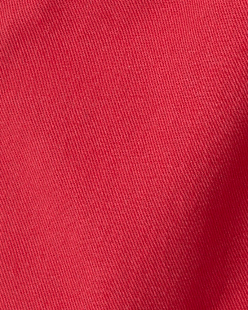 Baby Boy Solid Twill Pants - Red