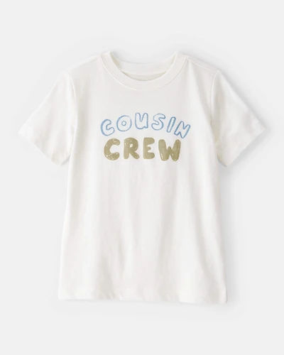 Toddler Boy Cousin Crew Short-Sleeve Graphic Tee -White