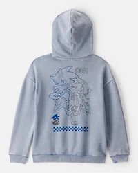 Boys Sonic the Hedgehog™ Long-Sleeve Pullover Hoodie - Blue