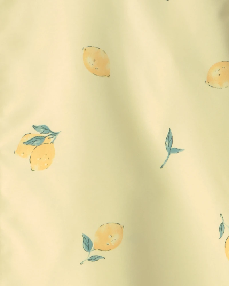 Girls Lemon Raincoat - Yellow