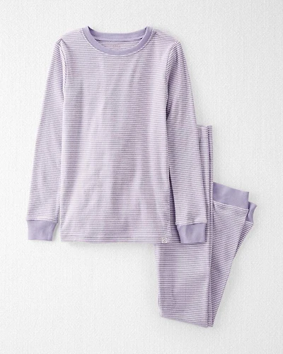 Kid Striped Organic Cotton Pajamas Set