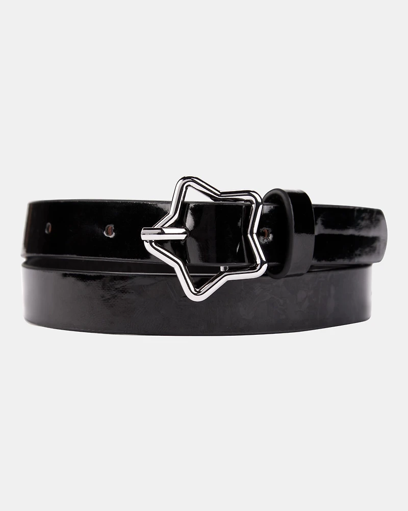 Star Buckle Belt - Black