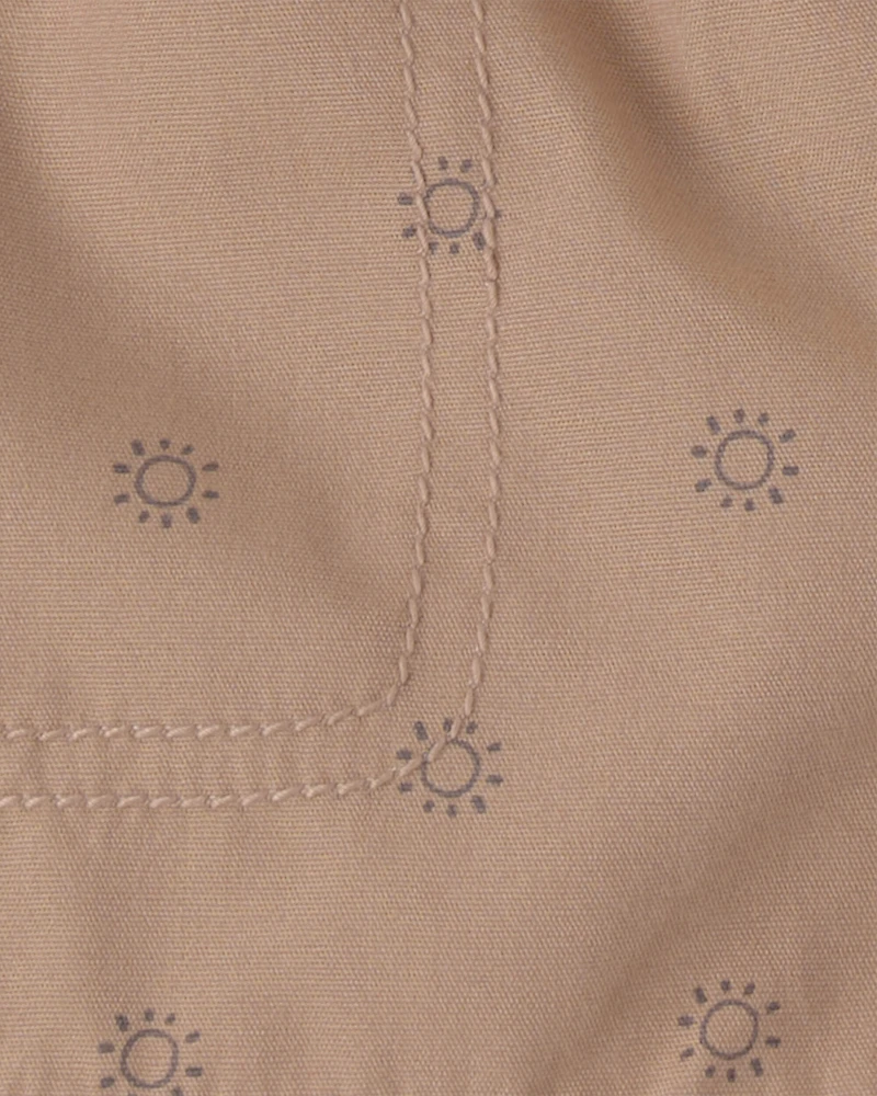 Baby Boy 3-Piece Top, Hat & Short Set - Yellow/Brown