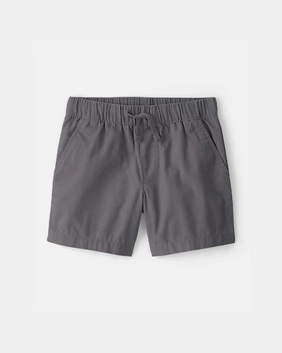 Toddler Boy Canvas Shorts - Grey