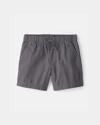 Toddler Boy Canvas Shorts - Grey