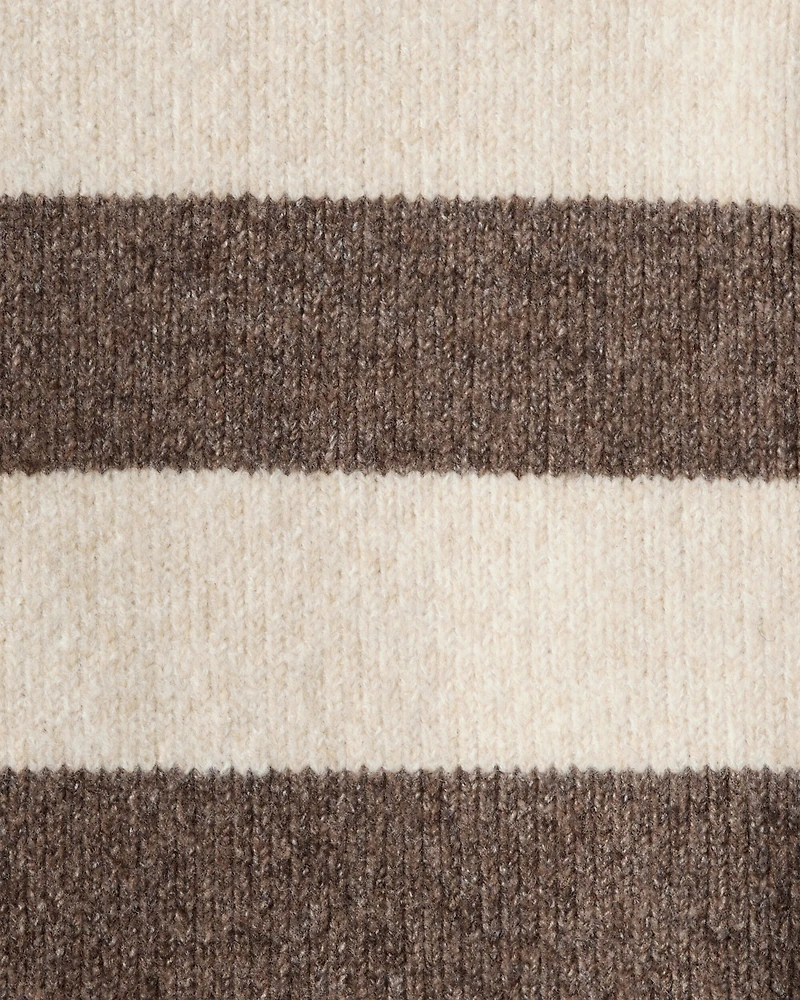 Baby Boy Striped Long-Sleeve Sweater - Brown