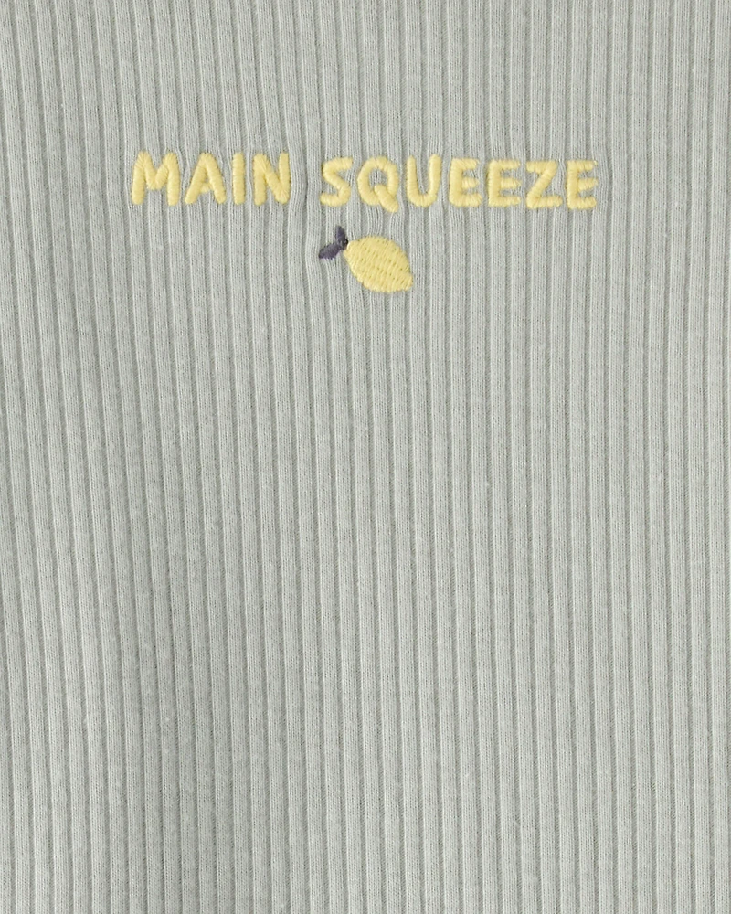 Baby Girl 'Main Squeeze' Bodysuit & Pant Set - Green