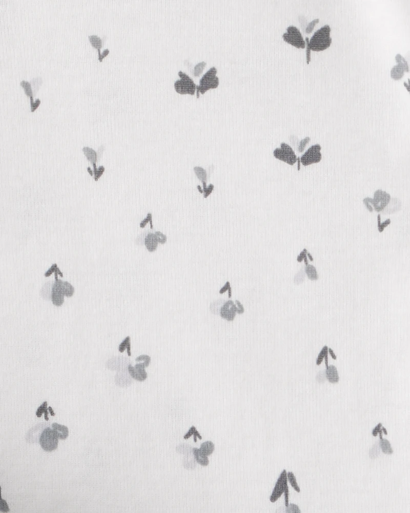 Baby Girl 3-Piece Sherpa Vest Outfit Set - Grey