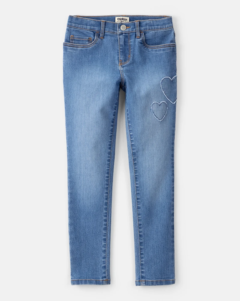 Girls Denim Skinny Jeans - Blue