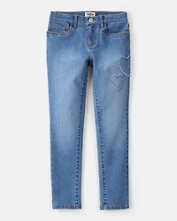 Girls Denim Skinny Jeans - Blue
