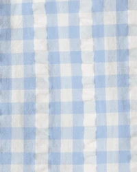 Baby Boy Seersucker Button-Front Shirt Made with Organic Cotton