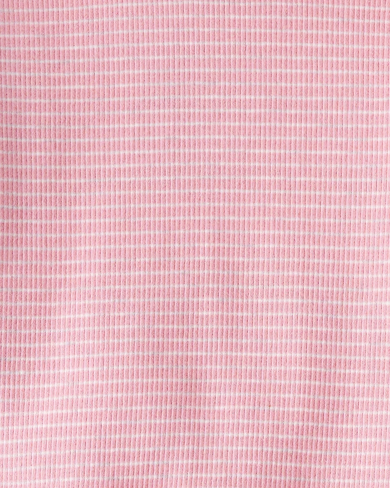 Baby Girl Organic Cotton Pajamas in Stripes