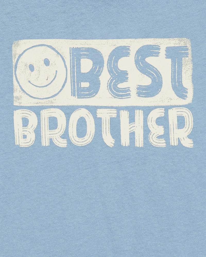 Boys Best Brother Short-Sleeve Graphic Tee - Blue