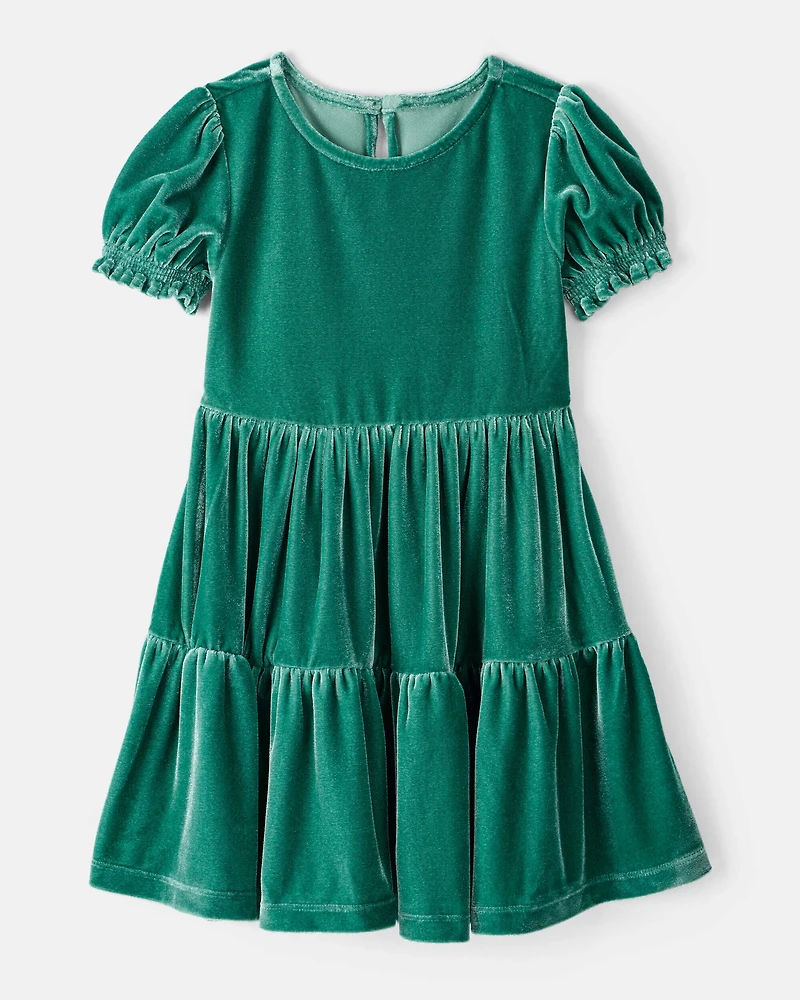 Toddler Girl Velour Dress