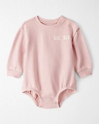 Baby Organic Cotton Lil' Sis Bubble