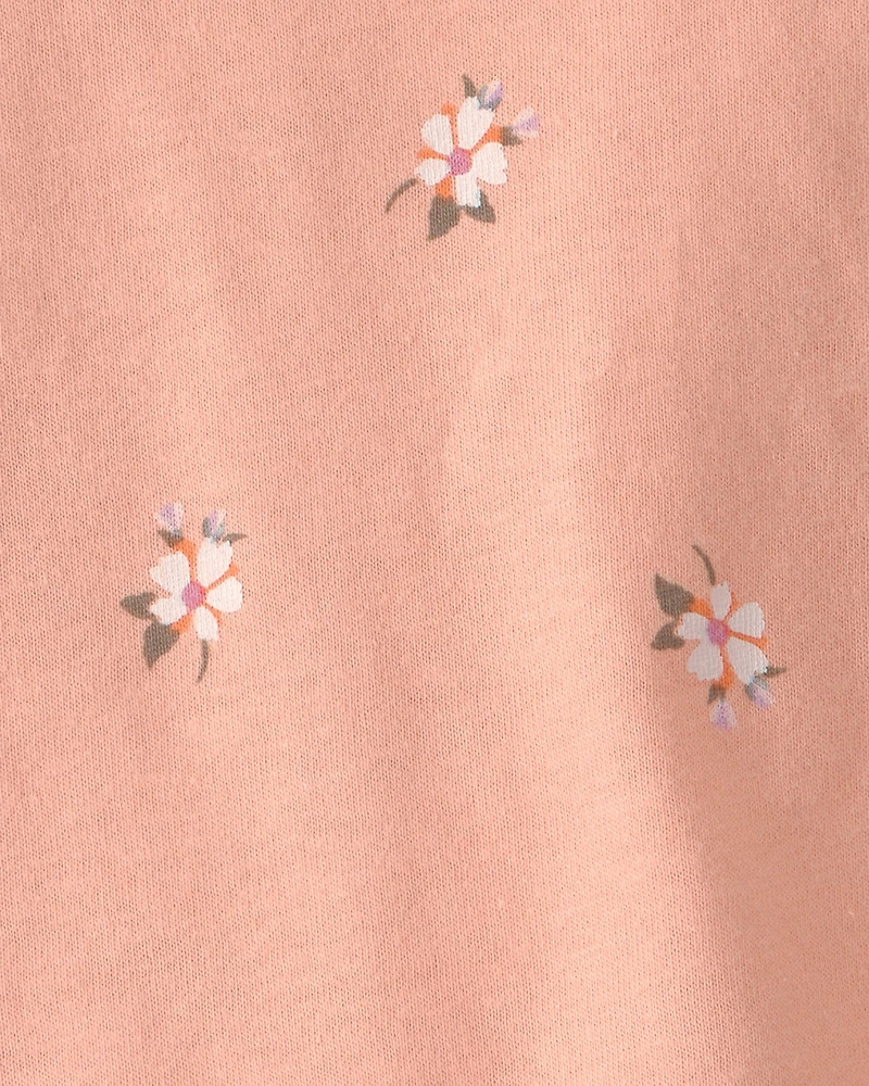 Baby Girl Floral Top - Orange