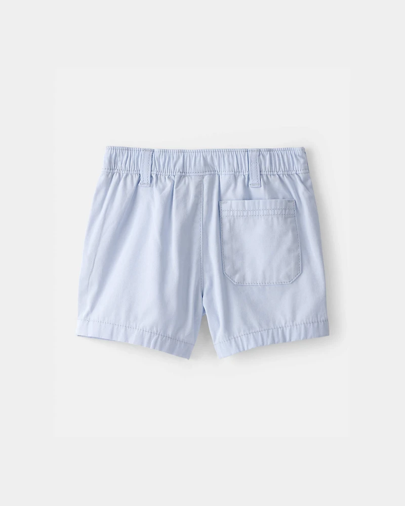 Toddler Boy 2-Piece Button-Down Shirt & Short Set - Blue