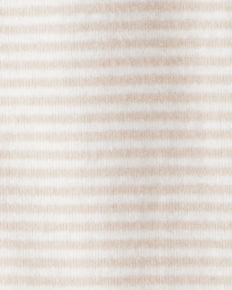 Toddler Boy Rhino 100% Cotton Long-Sleeve 1-Piece Pajamas - Ivory