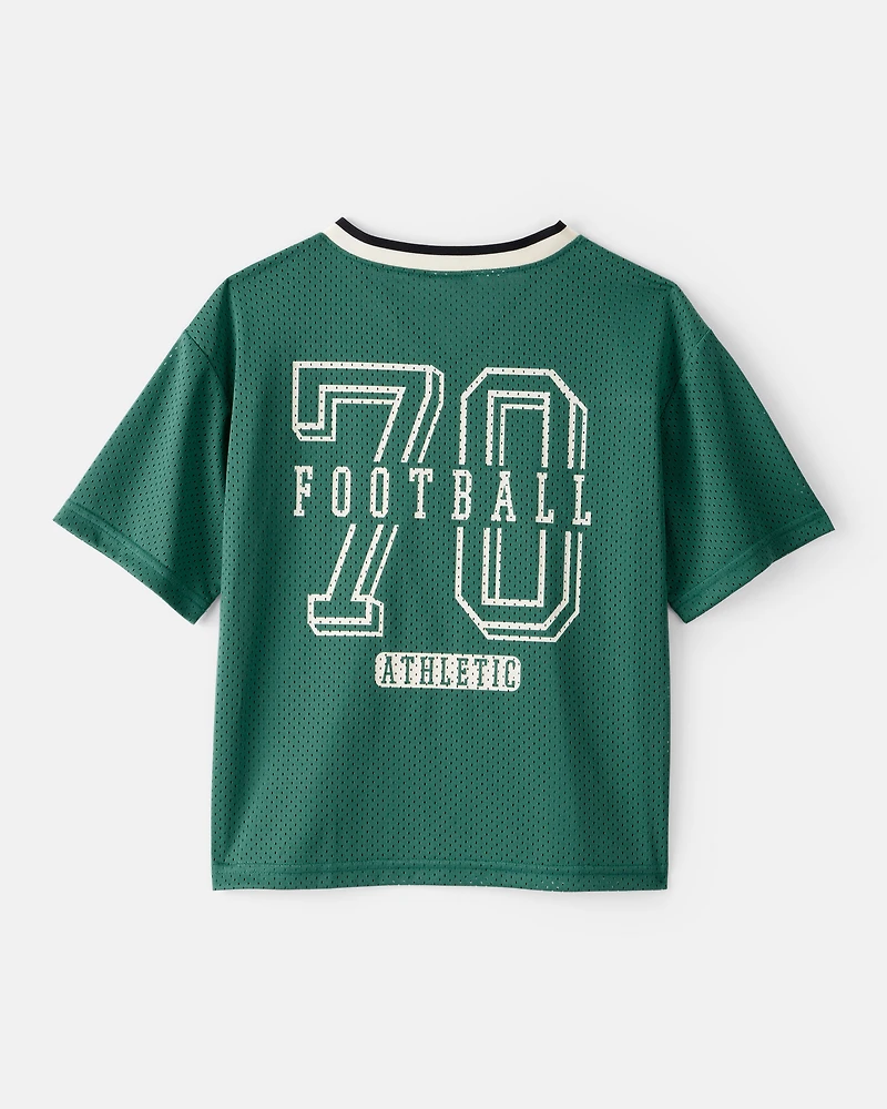 Boys Short-Sleeve Mesh Jersey - Green