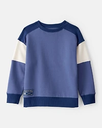 Boys Color-Block Pullover Sweatshirt - Blue