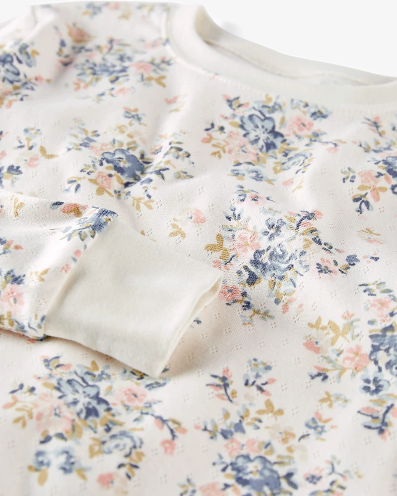 Girls Organic Cotton Pajamas Set