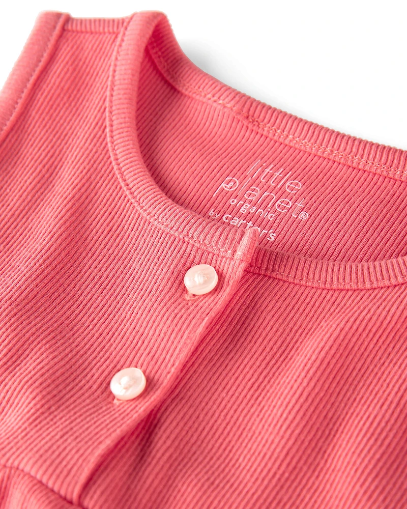 Toddler Girl 2-Pack Organic Cotton Knit Tanks