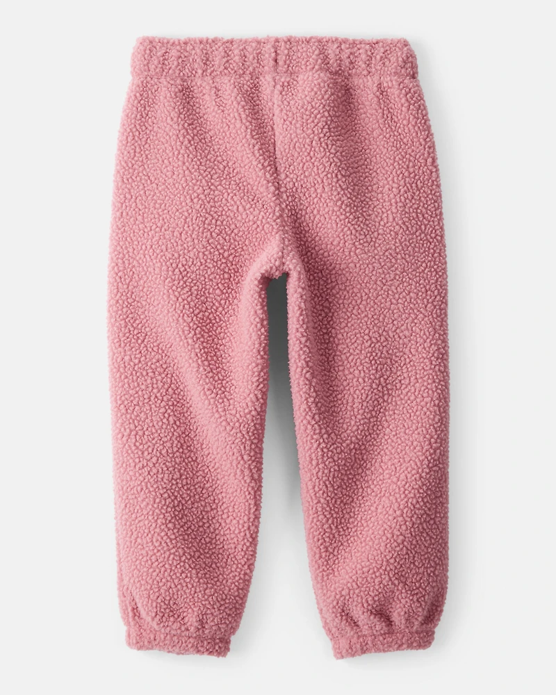 Toddler Girl Cozy Joggers - Pink