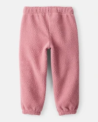 Toddler Girl Cozy Joggers - Pink