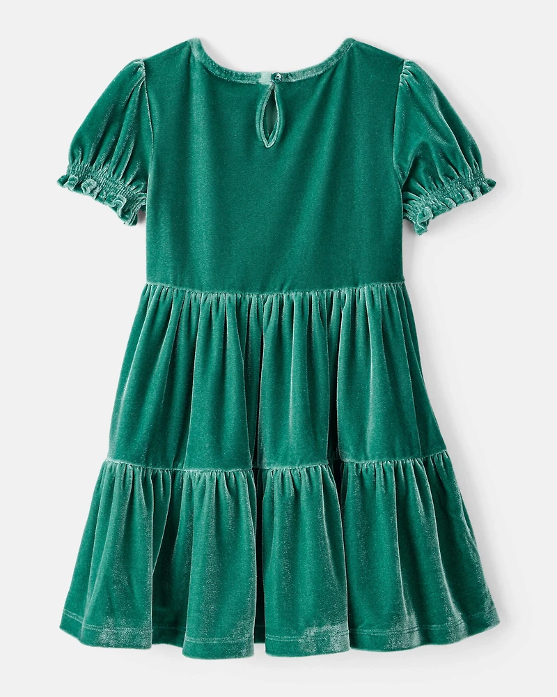 Toddler Girl Velour Dress