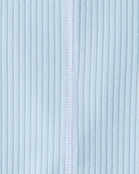 Girls Active Rib Long-Sleeve Top - Blue