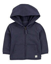 Baby 2-Piece French Terry Hoodie & Joggers Set - Navy