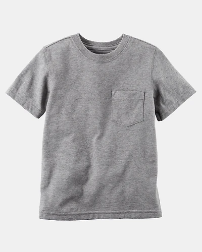 Toddler Solid Short-Sleeve Pocket Tee