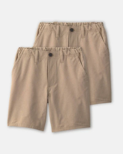 Boys -Pack Uniform Active Pull-On Shorts