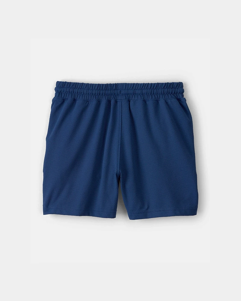 Boys Mesh Active Shorts - Blue