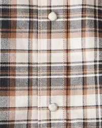 Boys Western Plaid Cotton Long-Sleeve Button-Down Shirt - Plaid