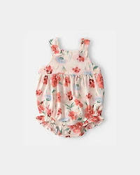 Baby Girl 2-Piece Floral Cardigan & Bubble Set - Pink