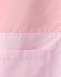 Girls Colorblock Raincoat - Pink