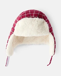 Toddler Boy Plaid Trapper Hat