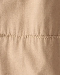 Toddler Boy Lined Joggers - Tan