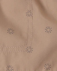 Baby Boy 3-Piece Top, Hat & Short Set - Yellow/Brown