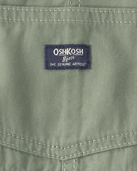 Baby Boy Canvas Shortall - Olive