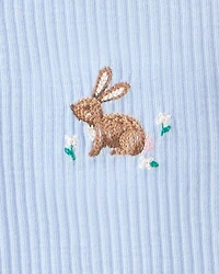 Girls 2-Pack Easter Bunny Loose Fit Night Gown - Pink/Blue