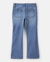 Girls Denim Bootcut Jeans - Blue