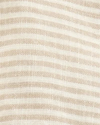 Baby Striped Cotton Dress - Tan