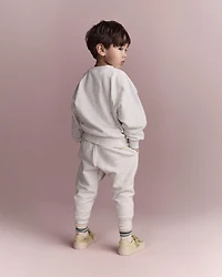 Toddler 'I'm On Toddler Time'  Dolman-Sleeve Sweatshirt - Heather Grey